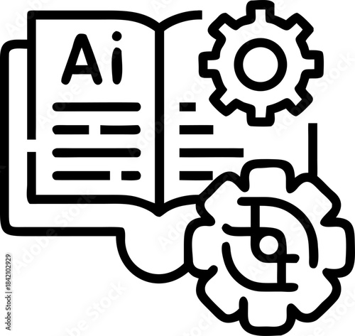 Artificial intelligence technology vector