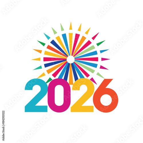 Colorful Firework Pattern Celebration