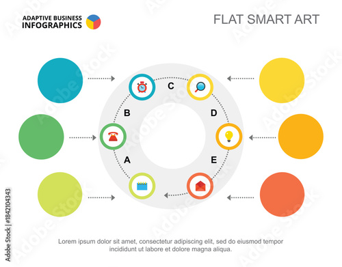 Presentation slide with company staff information