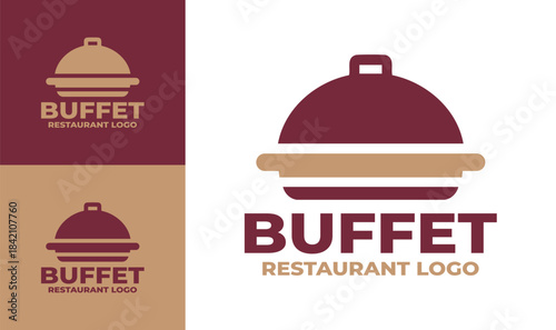 Buffet Restaurant Logo Modern Culinary Brand Identity