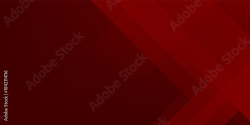 Abstract simple dark red gradient illustration background with 3d look overlap square with shadow and line pattern. Cool design and luxury.