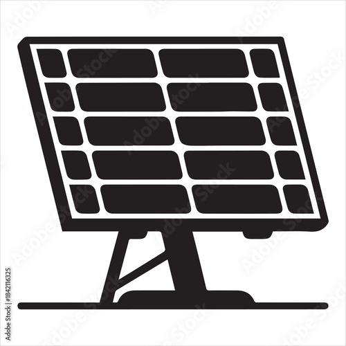 Sustainable Solar Panels Global Connection Vector