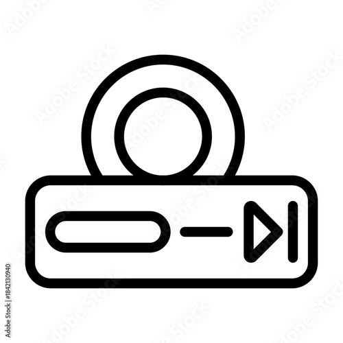 DVD Player Vector Icon