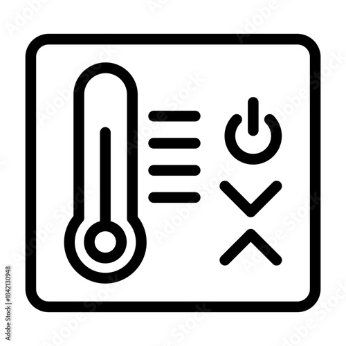 Smart Thermostat Vector Icon