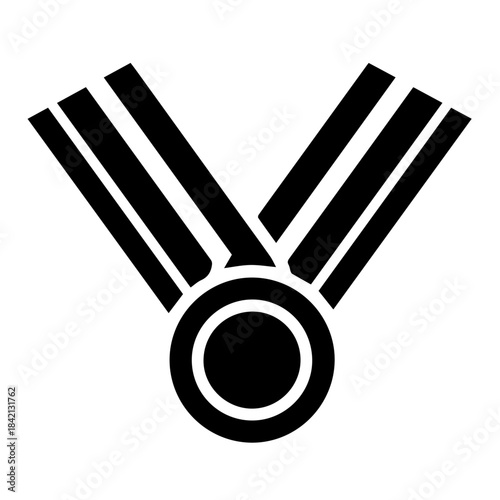 A Simple Medal: A stark, high-contrast image of a simple medal, symbolizing achievement and excellence, perfect for conveying a sense of reward.