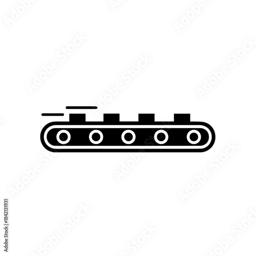 Automated assembly line: A sleek, modern assembly line, moving rhythmically, illustrating efficiency and precision in a manufacturing setting.