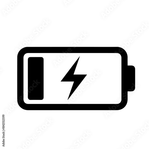 High voltage sign red symbol button icon vector illustration element