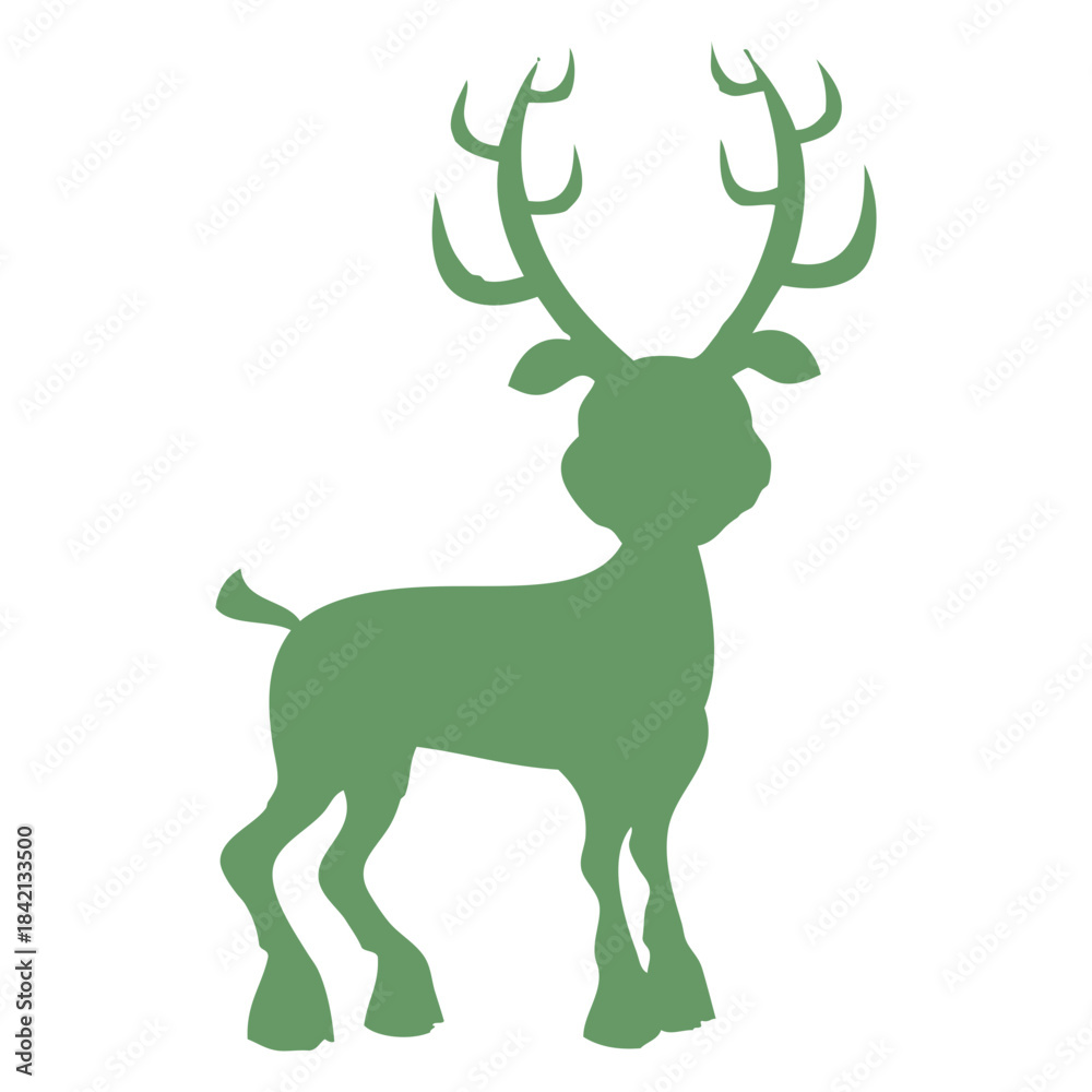 Obraz premium Deer Silhouette