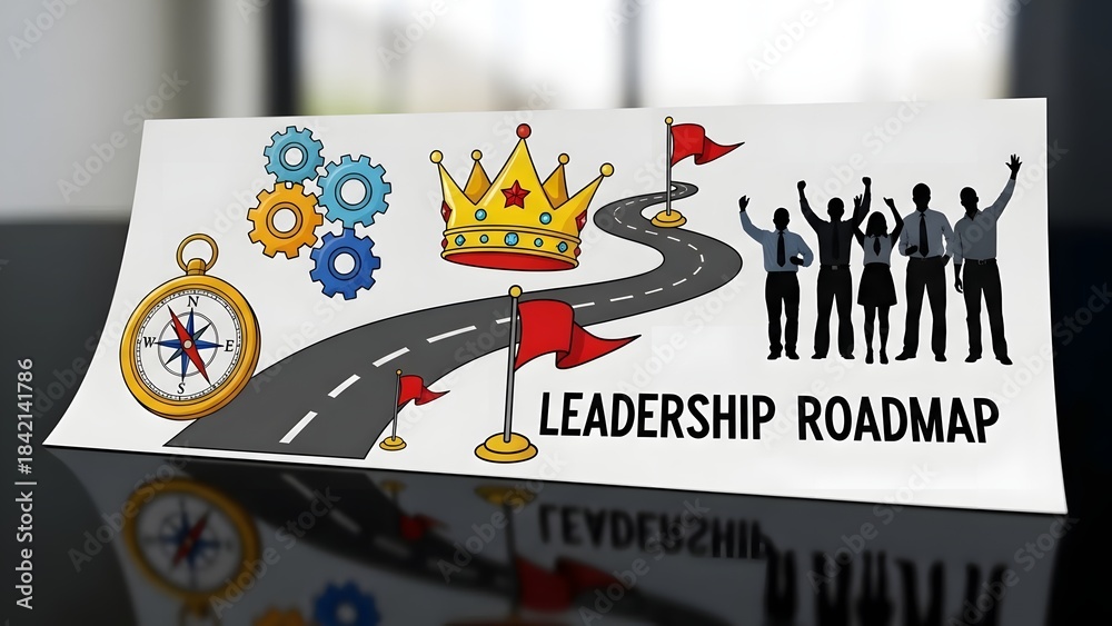 Obraz premium Leadership roadmap