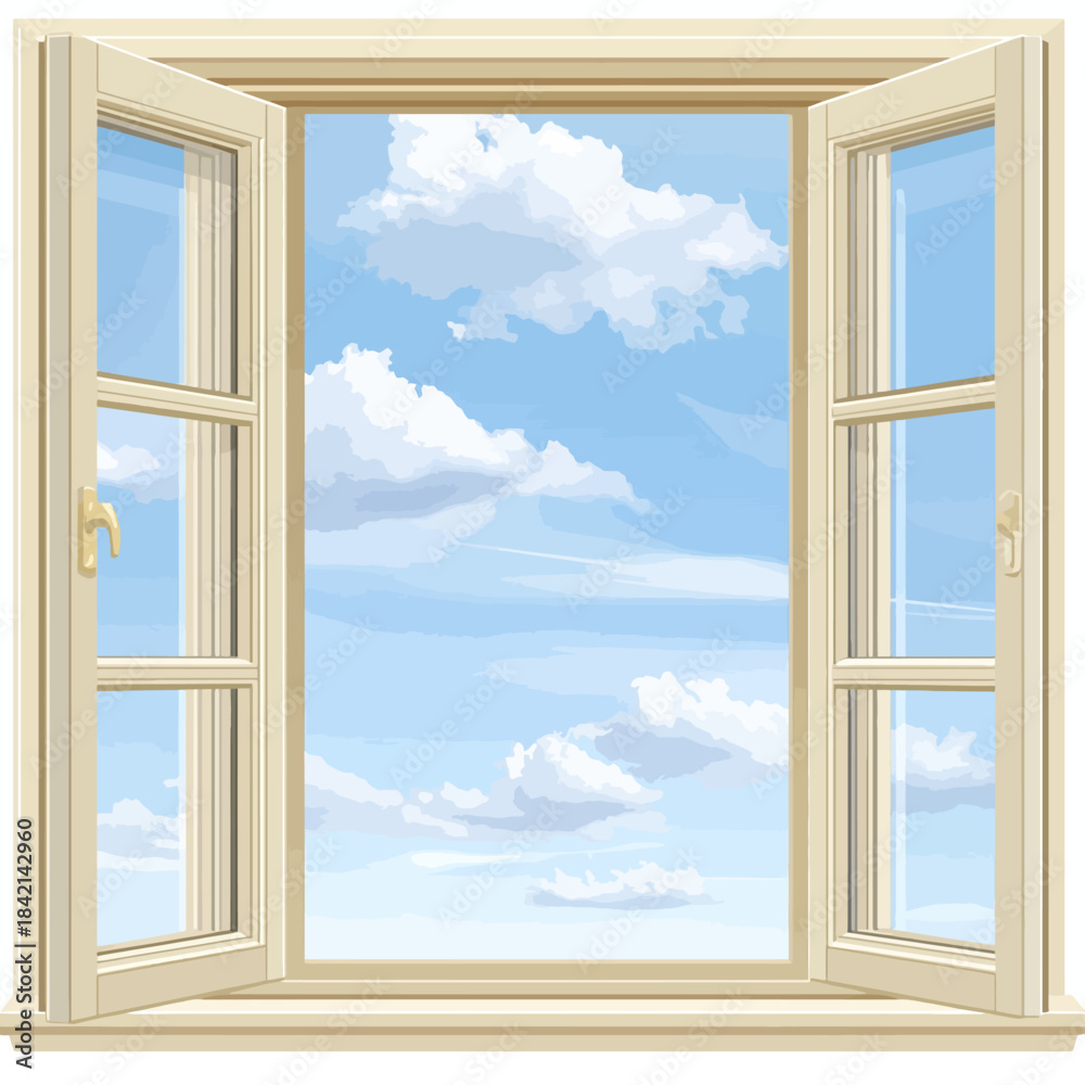 Obraz premium Power windows on white 