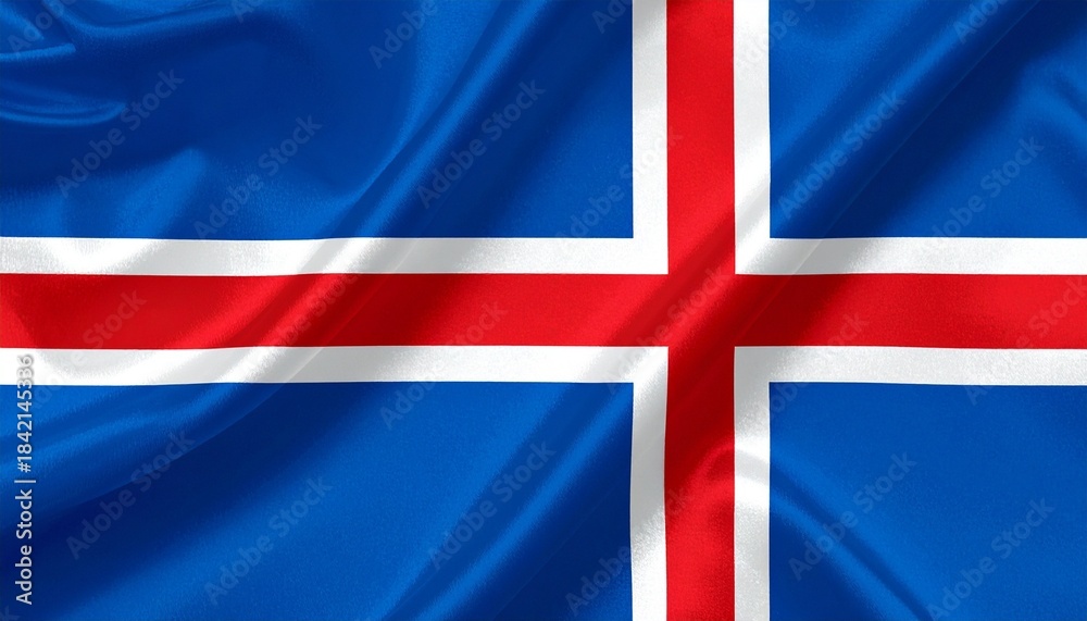 Fototapeta premium flag of Iceland