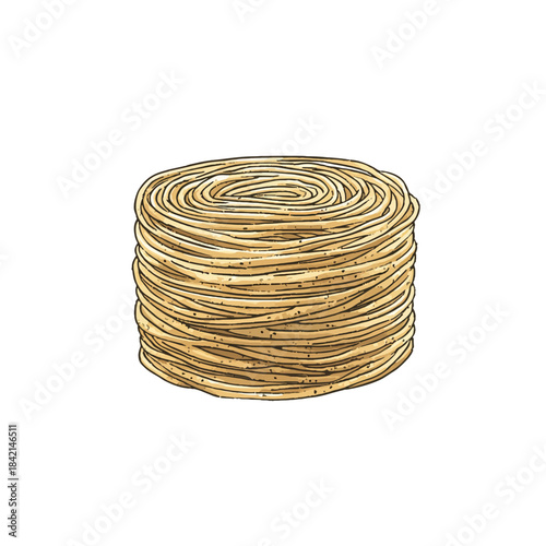 Stack of rubber band isolated 