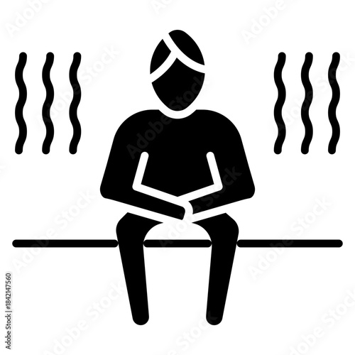 Steam Room Vector Icon