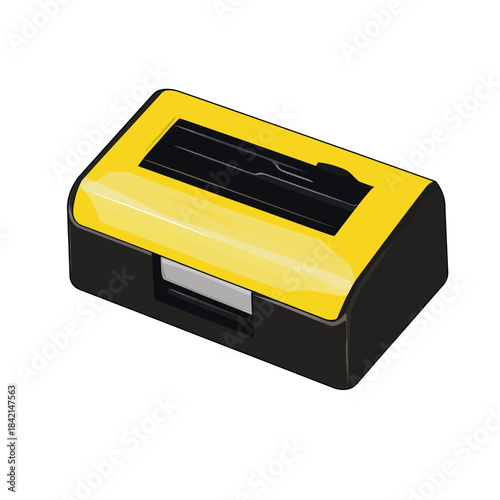 yellow pencil sharpener