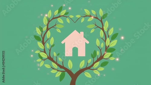 Abstract Green Background with Smooth Gradient for Creative Design and Visual Content