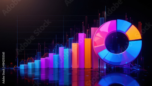 Data visualization techniques business insights infographic modern design digital art trend analysis