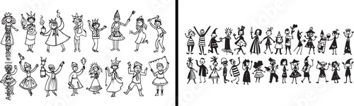 Dance Silhouette Vector, Performing Art Illustration, Ballet Dance Poses, Stage Performance Icons, Classical Dance Design, Artistic Movement Vector, Dancer Figure Set, Cultural Dance Illustration, Mot