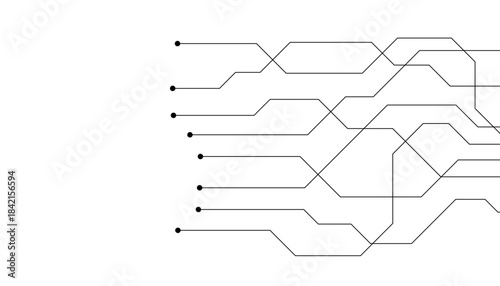 Abstract futuristic circuit board Illustration, Circuit board with various technology elements. Circuit board pattern for technology background. Vector illustration