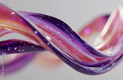 A purple, pink, and orange swirl of light. The colors are bright and vibrant, creating a sense of energy and movement. The image is abstract and surreal