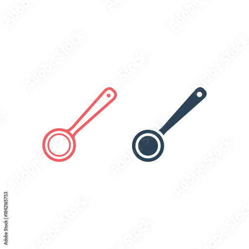 Ladle icons set logo template design illustration
