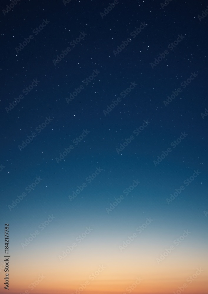 Naklejka premium Starry gradient sky wallpaper
