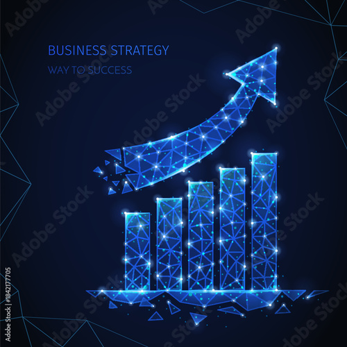 business strategy growth vector
