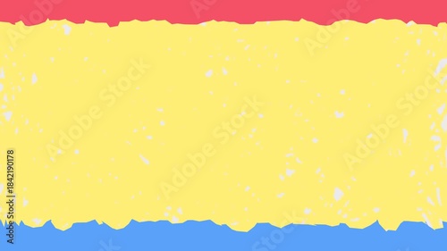 animation abstract background noisy 3 color red yellow blue 