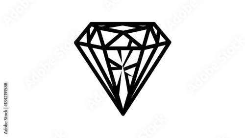 diamond on white background