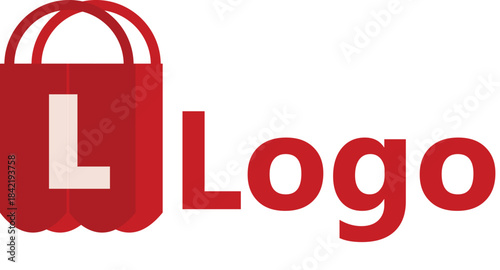 online store logo red color