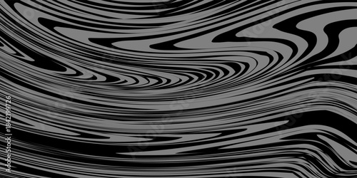 3D rendering. Texture with gray curves and irregular shapes. Gray liquid with curved lines. Gray paint mixing.