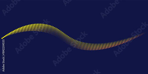 Fototapeta Naklejka Na Ścianę i Meble -  Abstract light point Hi-tech digital technology concept. High tech computer illustration with purple and dark blue modern simple