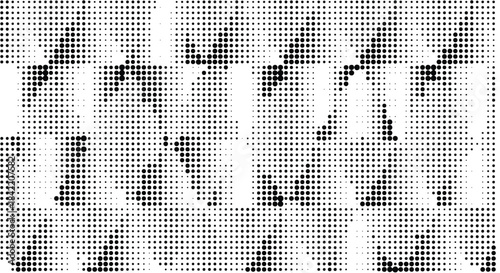 Abstract halftone geometric seamless pattern. Vector illustration

