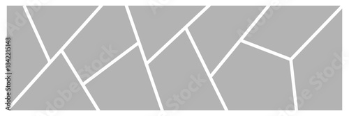 Photo collage template. Mood board grid. Square picture frame. Photography album layout. Vector illustration .EPs 10 .