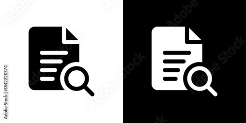 書類と検索のアイコン