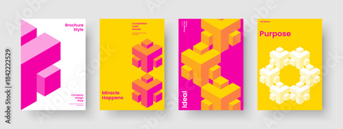 Modern Brochure Design. Abstract Background Template. Isolated Business Presentation Layout. Book Cover. Poster. Banner. Report. Flyer. Magazine. Catalog. Handbill. Newsletter. Brand Identity