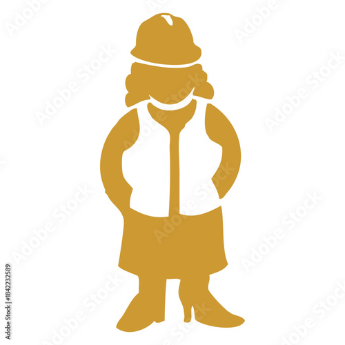 Construction Woman Icon