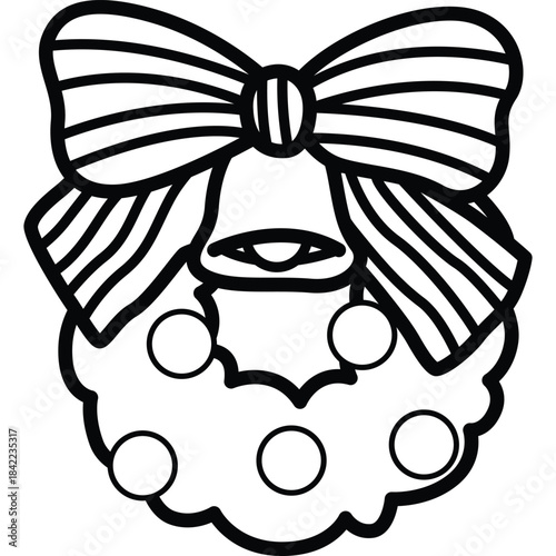 a vector of a Christmas wreath