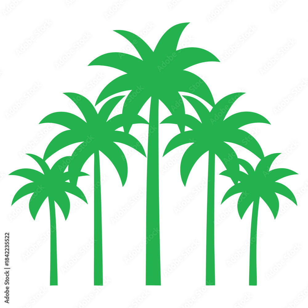 Obraz premium palm tree vector illustration