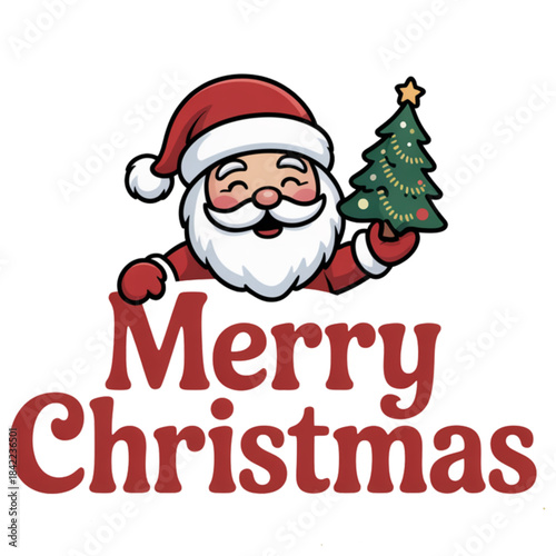 christmas card with santa claus