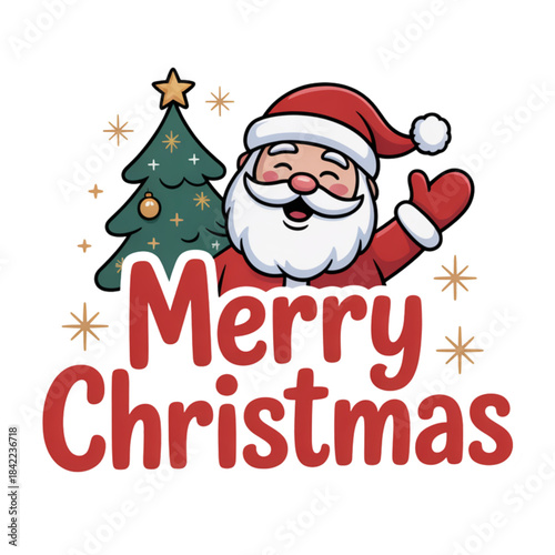 christmas card with santa claus