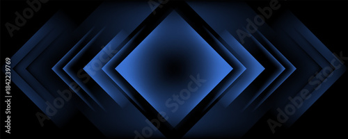 Light effect of high speed movement of light speed arrow of blue glow. Dynamic movement of high speed arrow of light energy.