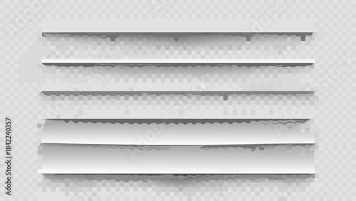 A realistic depiction of a white ventilation grille with horizontal slats