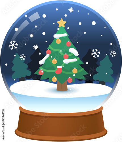 Christmas Snowball vector graphic