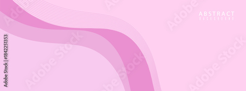 pink papercut wave curves liquid shapes abstract background. simple textures