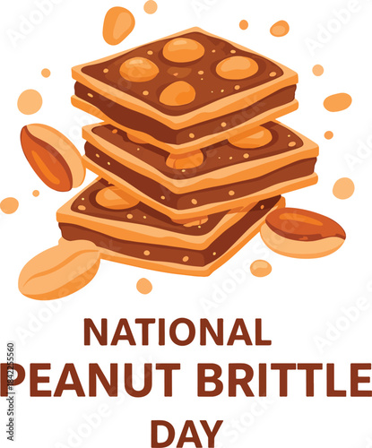 National Peanut Brittle Day Celebration Art