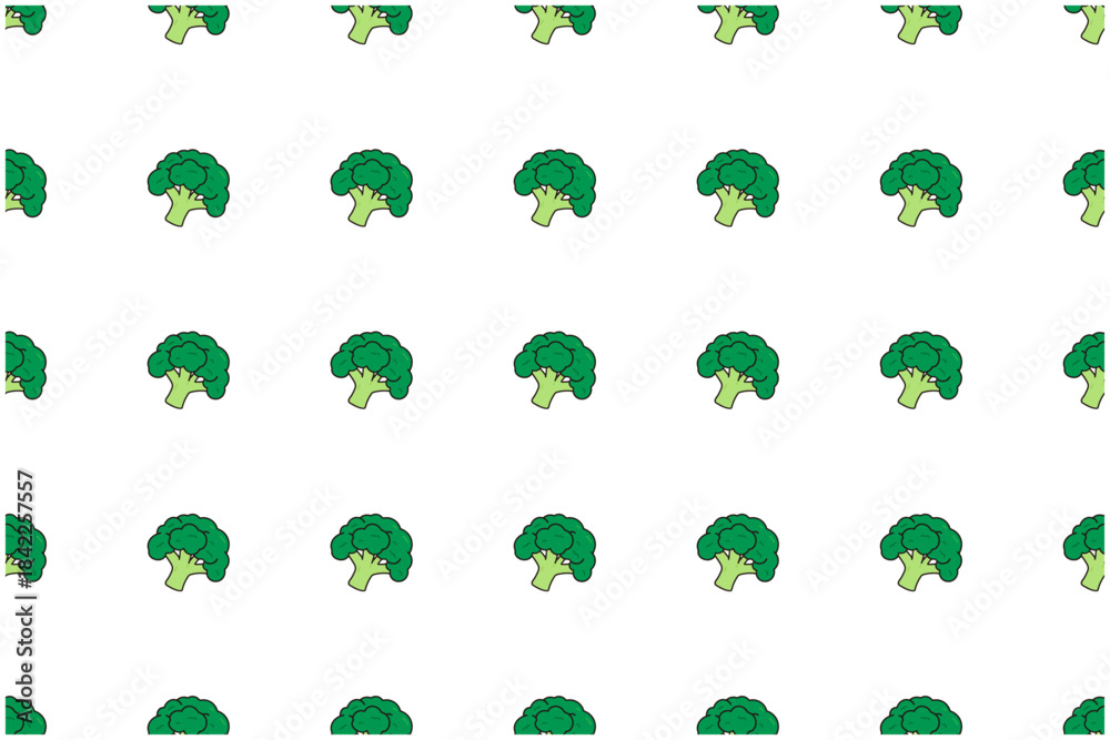 Obraz premium ブロッコリー パターン壁紙