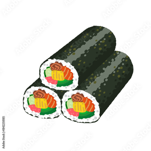 恵方巻のイラスト