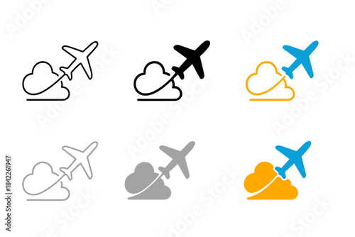 Airplane Cloud Artistry. Airplane Cloud Trail, minimalist sky-inspired form merging speed, space, and visual rhythm, first in line