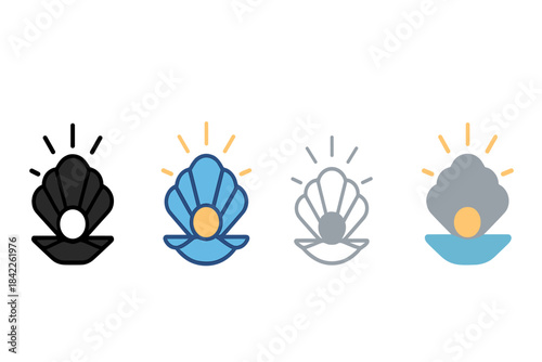 Oyster Bed Elegance. Oyster Bed Treasure, elegant geometric design representing discovery, serenity, and natural perfection, first