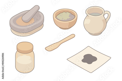 Collection of items that are related to cooking and baking